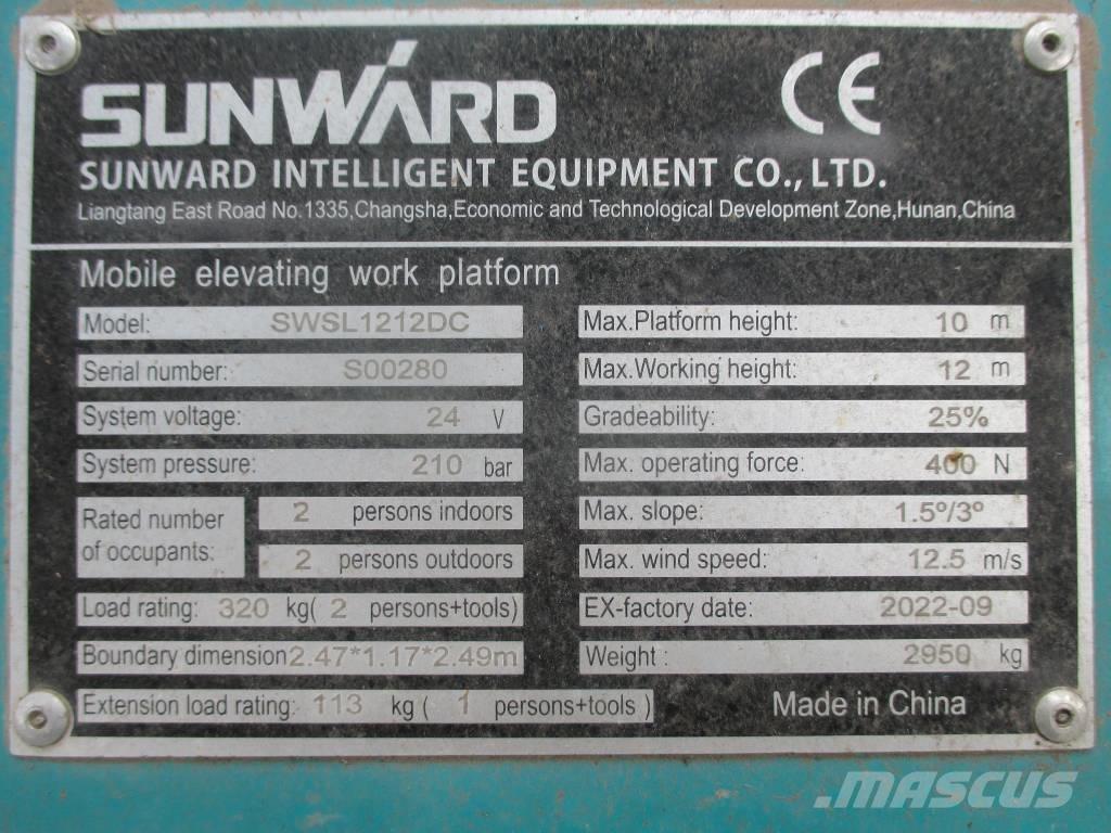Sunward SWSL 1212 DC 剪式升降機