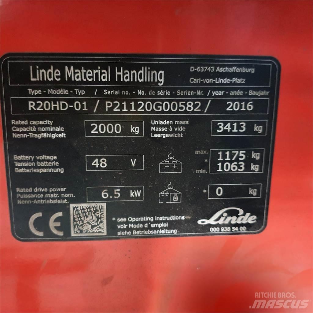Linde R20HD 前伸式堆高機(叉車)