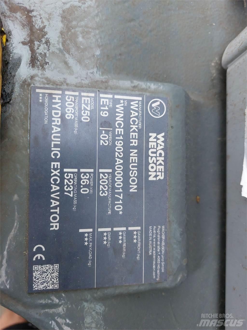Wacker Neuson EZ50 履帶式 挖土機/掘鑿機/挖掘機