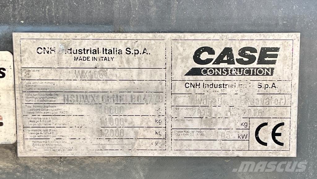 CASE WX 168 旋轉式挖土機/掘鑿機/挖掘機