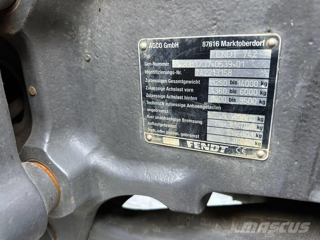 Fendt 722 Profi Plus 曳引機