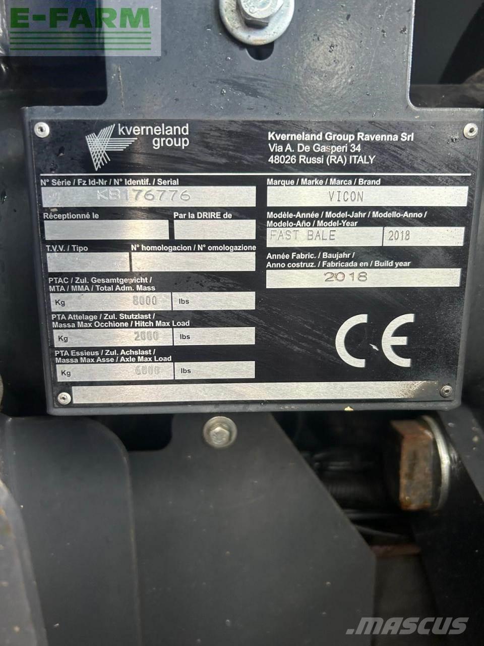 Vicon Fastbale 方形打捆機
