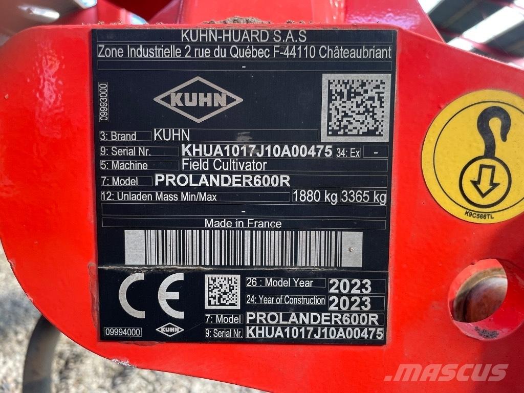 Kuhn Prolander 600R 耙車