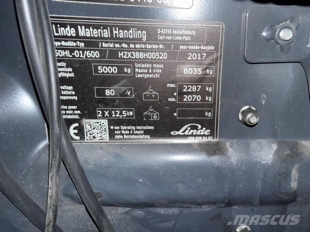 Linde E 50-02 電動堆高機