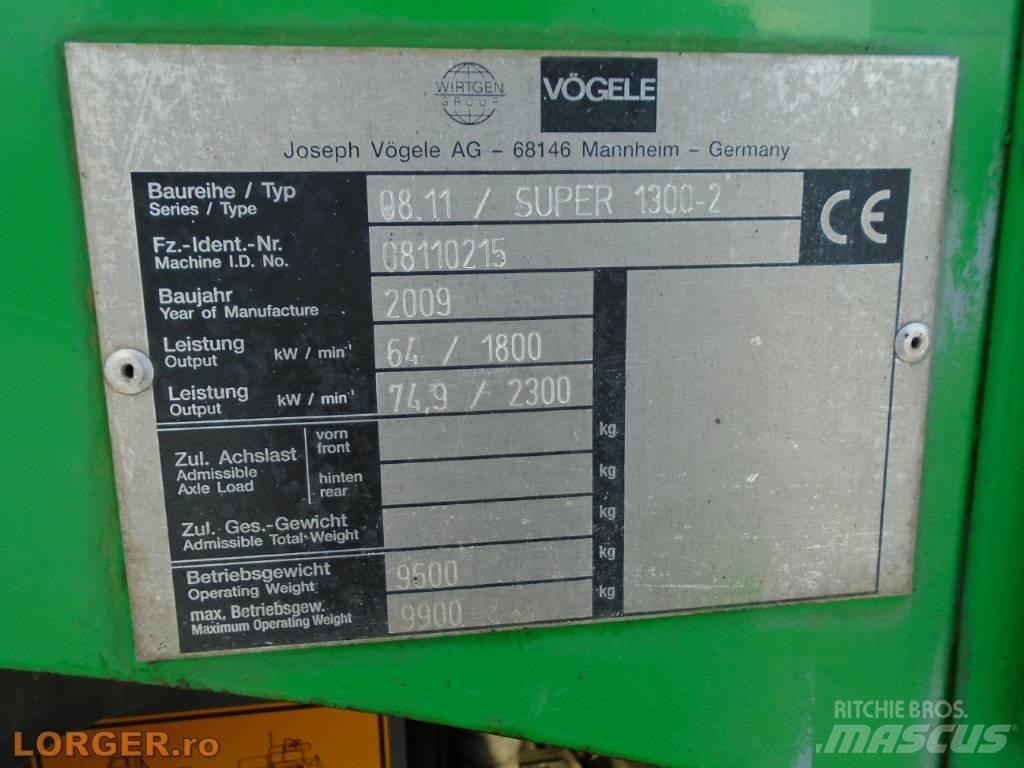 Vögele Super 1300-2 瀝青攤舖機/鋪路機