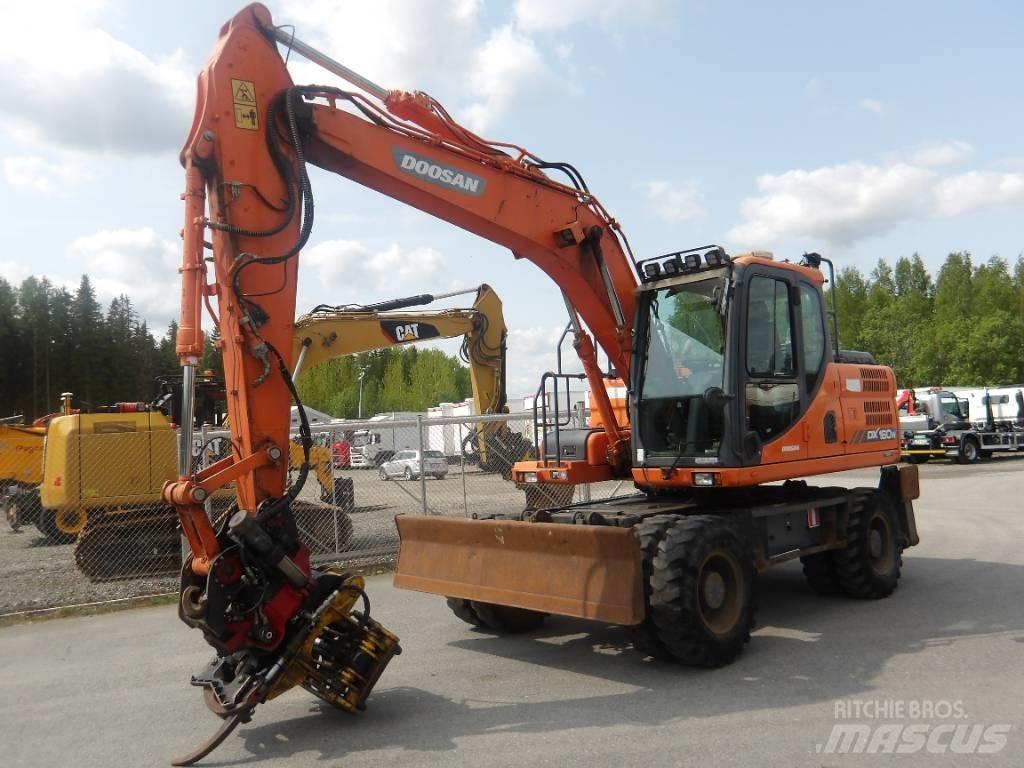 Doosan DX 160 W 旋轉式挖土機/掘鑿機/挖掘機