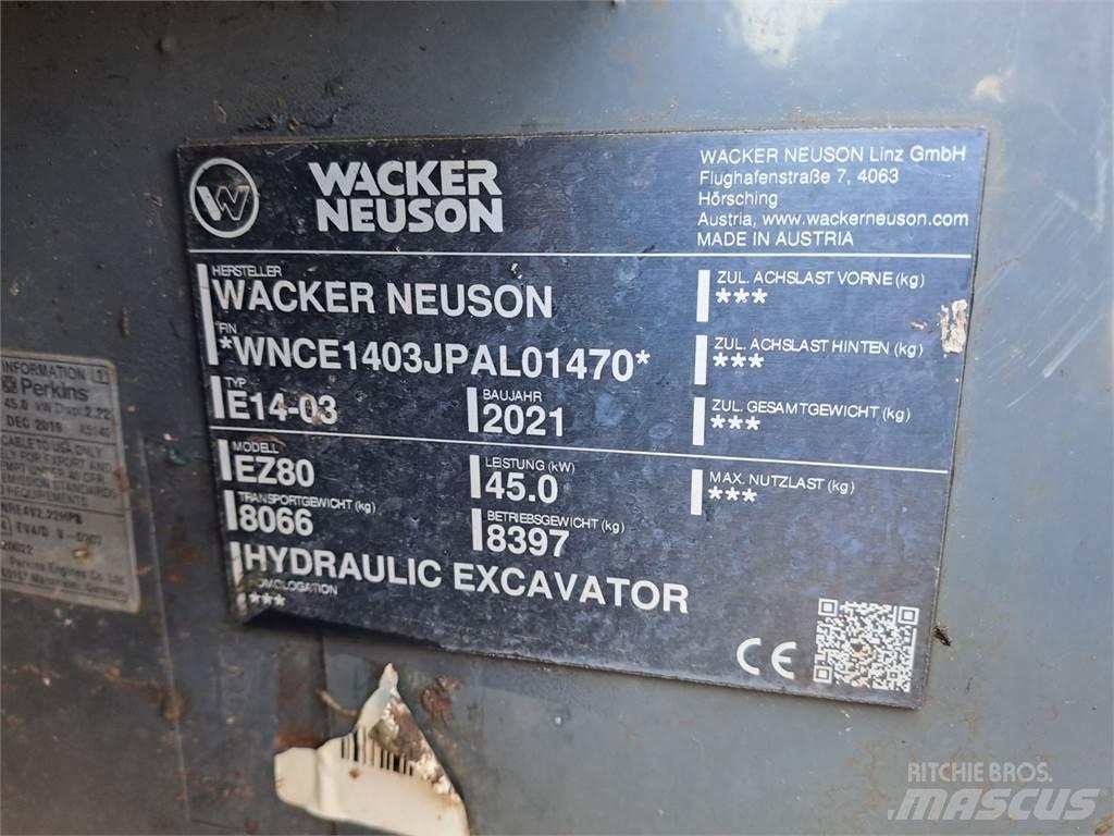 Wacker Neuson EZ80 履帶式 挖土機/掘鑿機/挖掘機