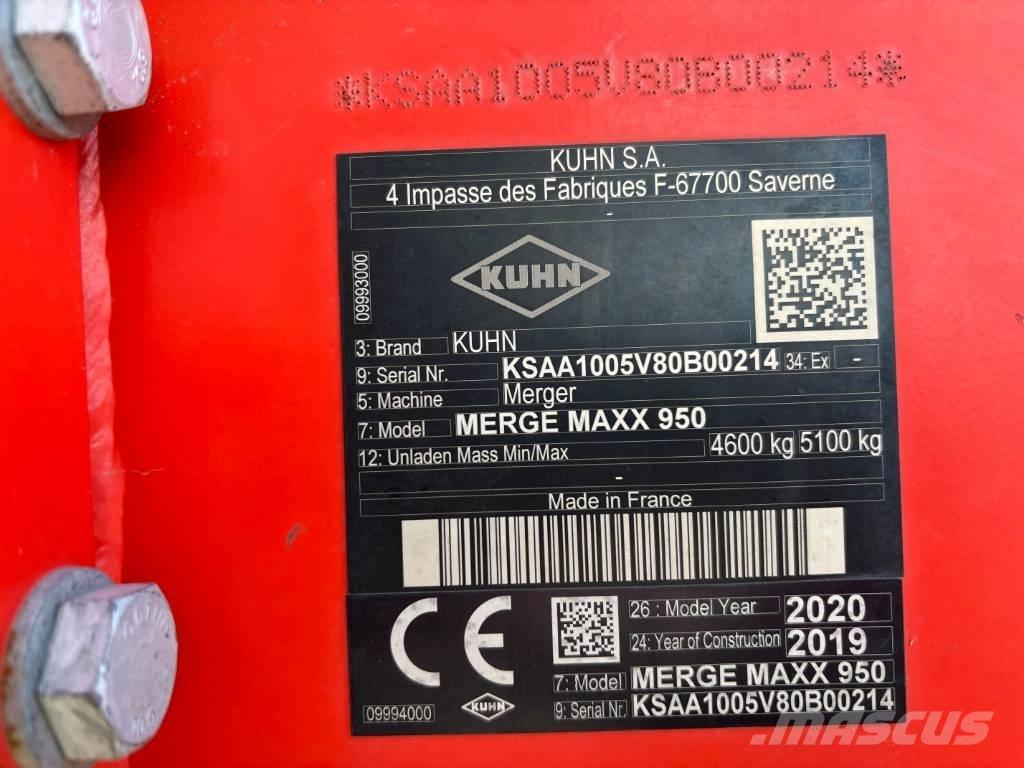Kuhn Merge Maxx 950 堆草機