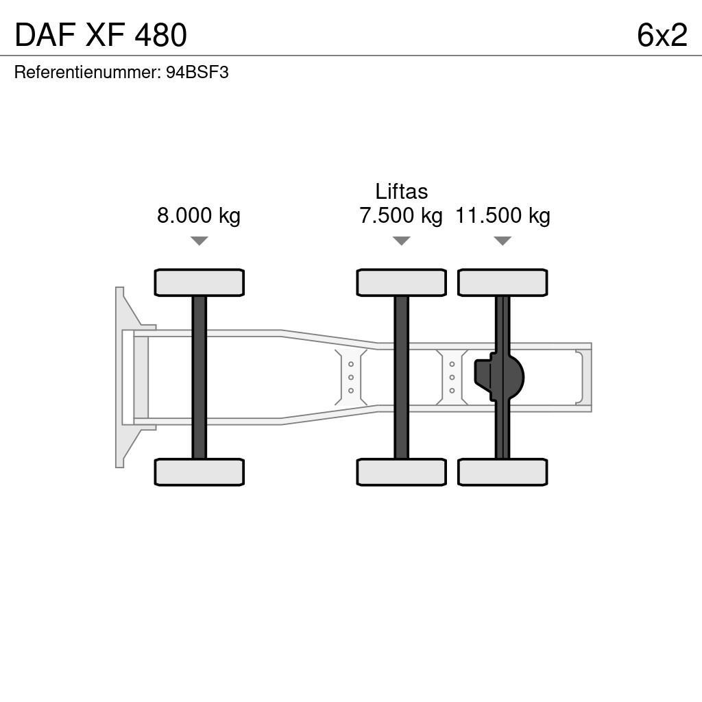 DAF XF 480 曳引機組件