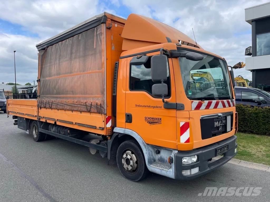 MAN TGL 8.220 平板式/側卸式卡車