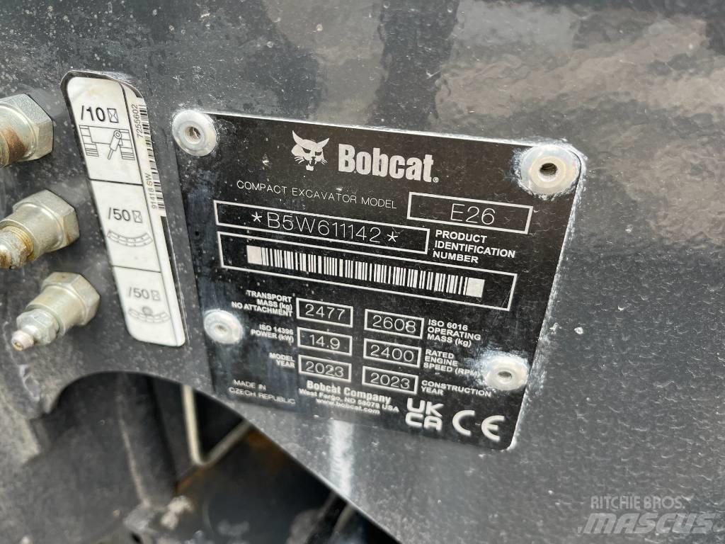 Bobcat E 26 小型挖土機/掘鑿機<7t(小型挖掘機)