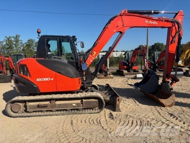 Kubota KX 080-4 中型挖土機/掘鑿機/挖掘機 7t-12t