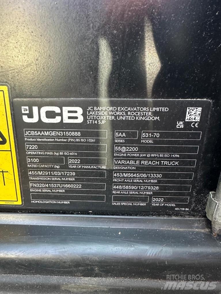 JCB 531-70 伸縮臂操作車