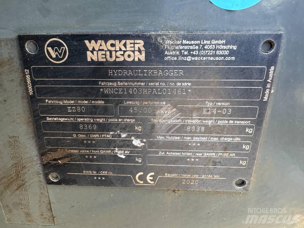 Wacker Neuson EZ80 履帶式 挖土機/掘鑿機/挖掘機