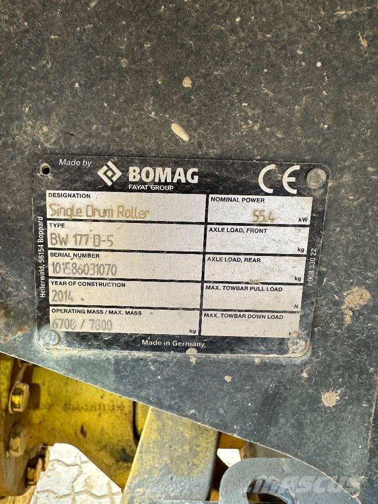 Bomag BW 177 D-5 土壤壓實機