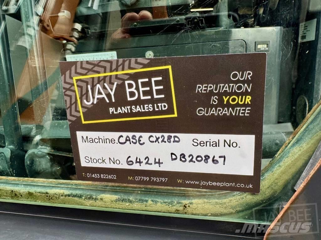 CASE CX28D 小型挖土機/掘鑿機<7t(小型挖掘機)