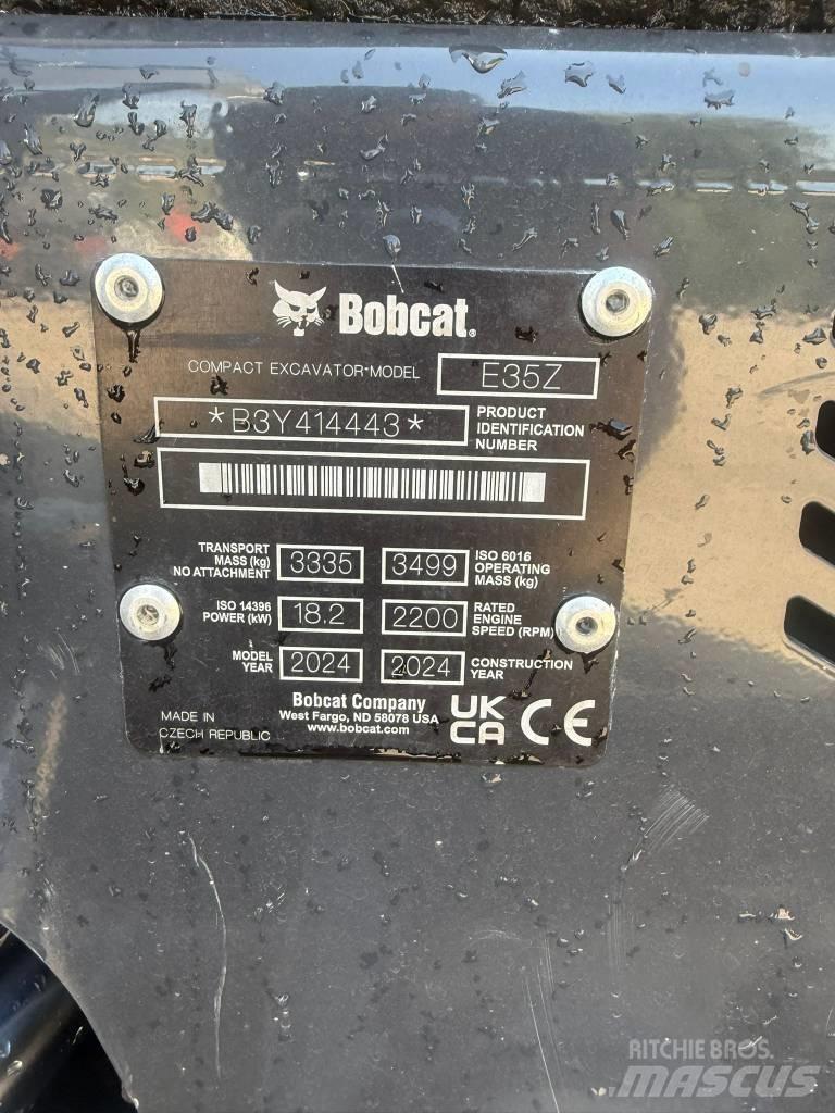 Bobcat E 35, 549h 小型挖土機/掘鑿機<7t(小型挖掘機)