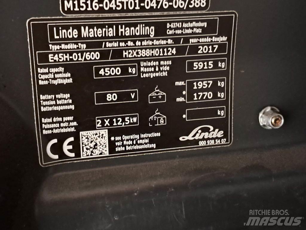 Linde E45H-01/600 電動堆高機