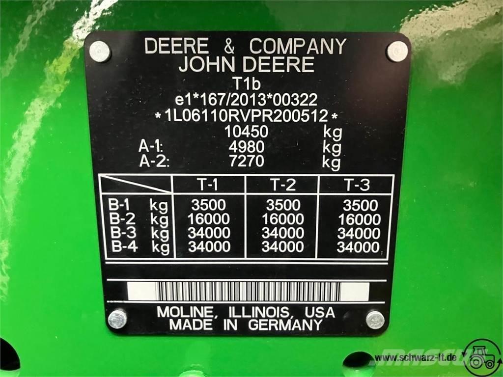 John Deere 6R 110 曳引機