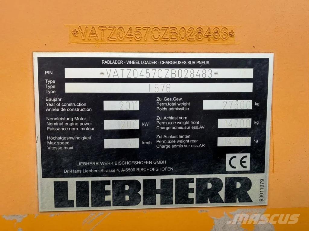 Liebherr L576 輪胎式裝載機