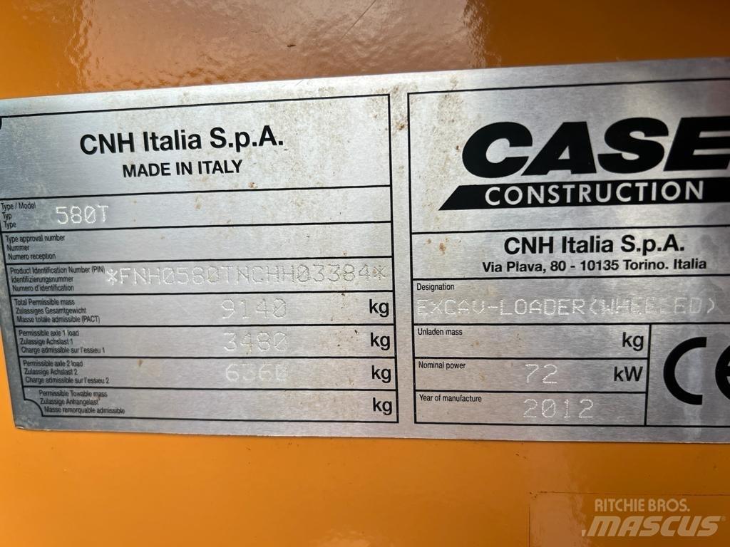 CASE 580 T 反鏟裝載機