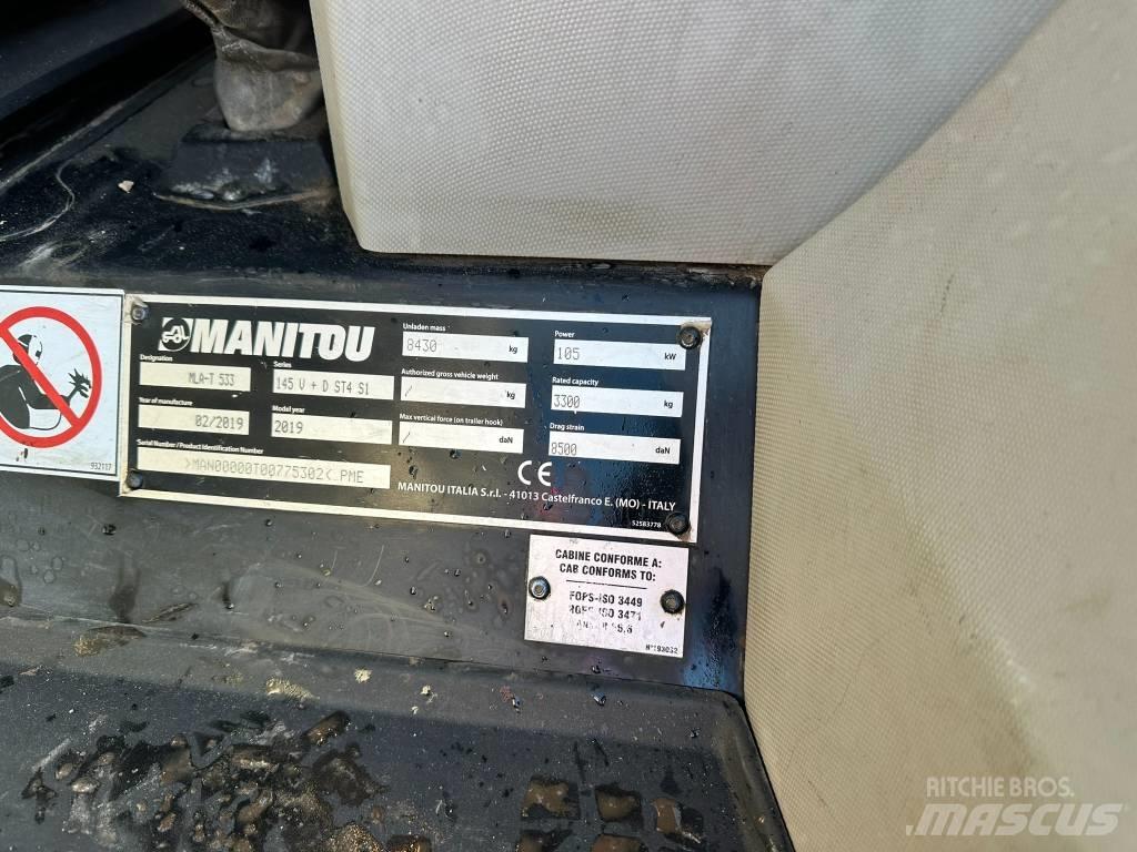 Manitou MLA 533 農業用伸縮臂裝載機