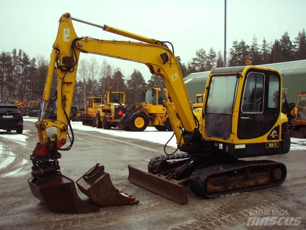 Hyundai Robex 55-7 小型挖土機/掘鑿機<7t(小型挖掘機)