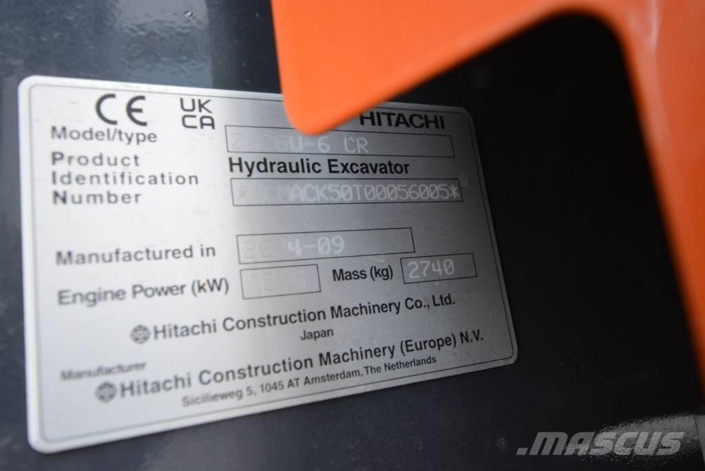 Hitachi ZX 26 U-6 小型挖土機/掘鑿機<7t(小型挖掘機)