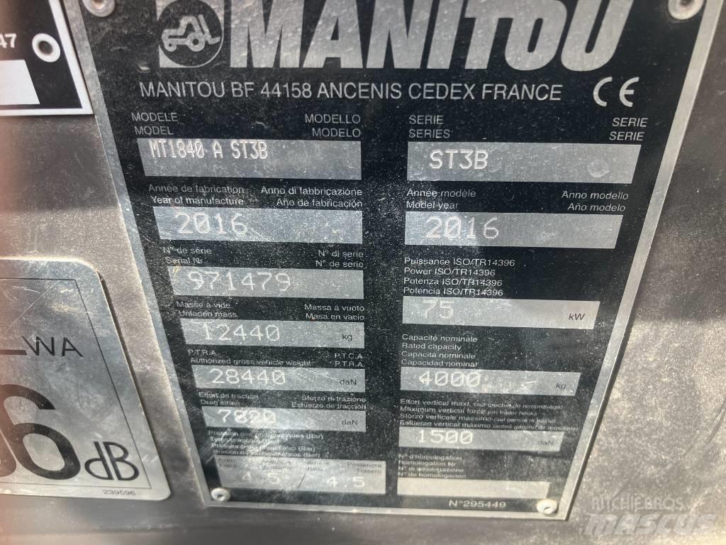 Manitou MT 1840 A 伸縮臂操作車