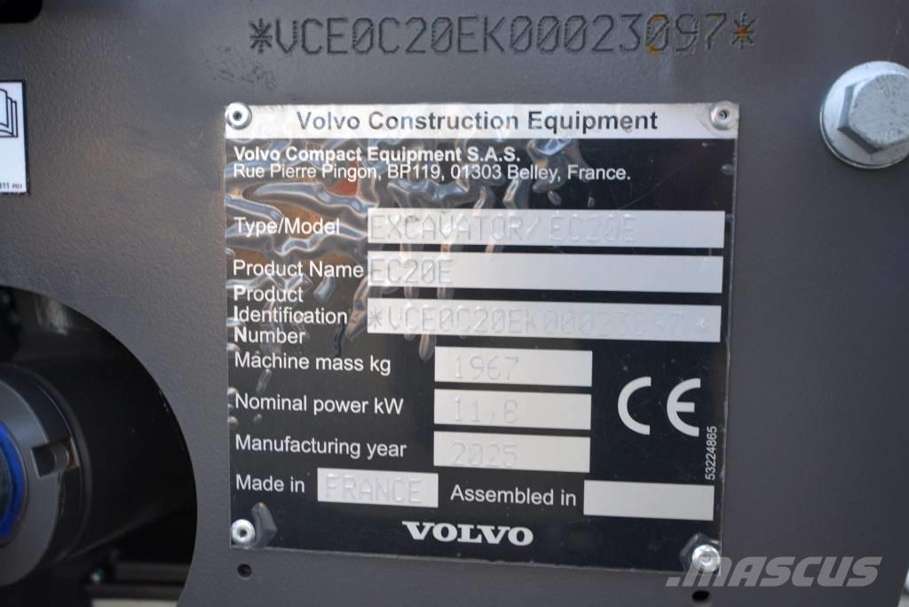 Volvo EC 20 E 小型挖土機/掘鑿機<7t(小型挖掘機)