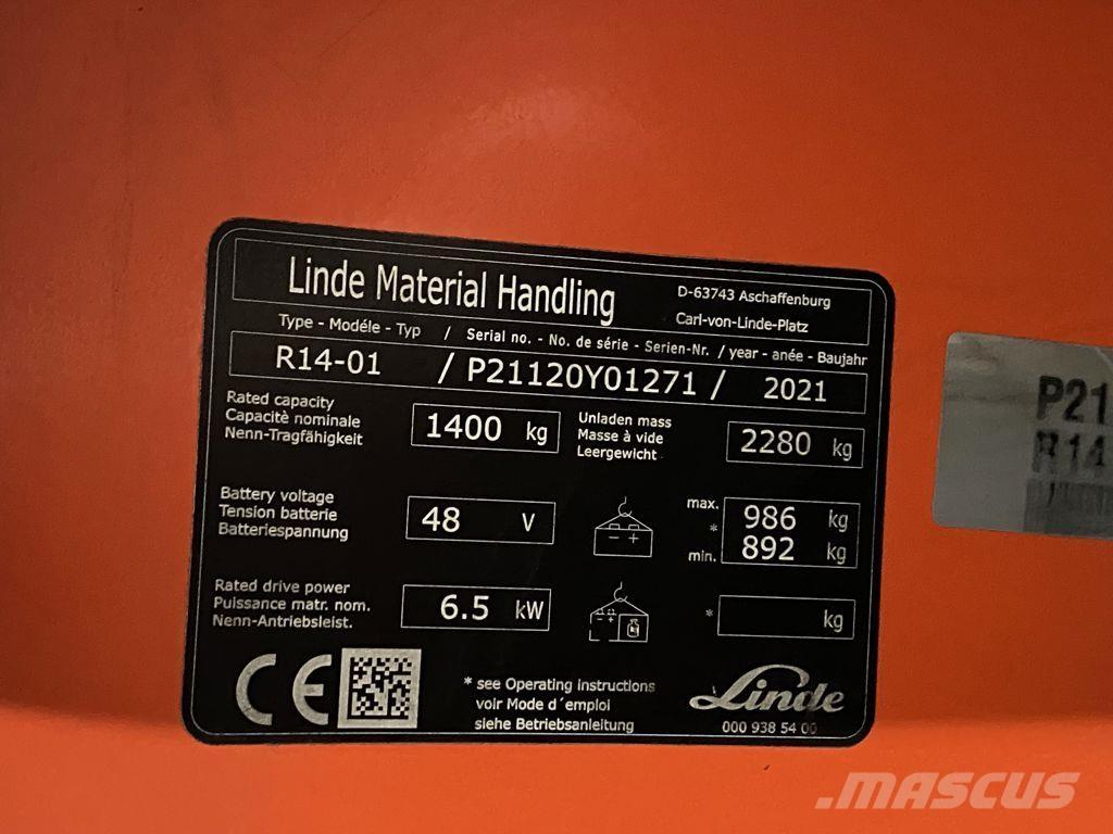 Linde R14-01 前伸式堆高機(叉車)
