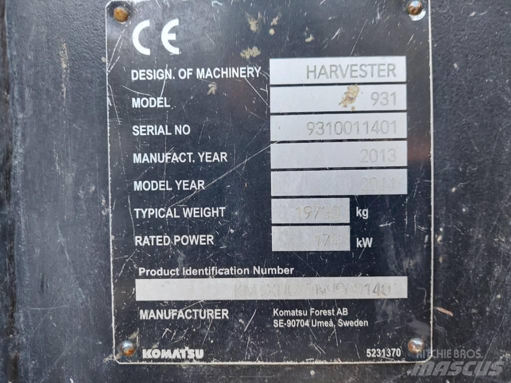 Komatsu 931.1 收穫機