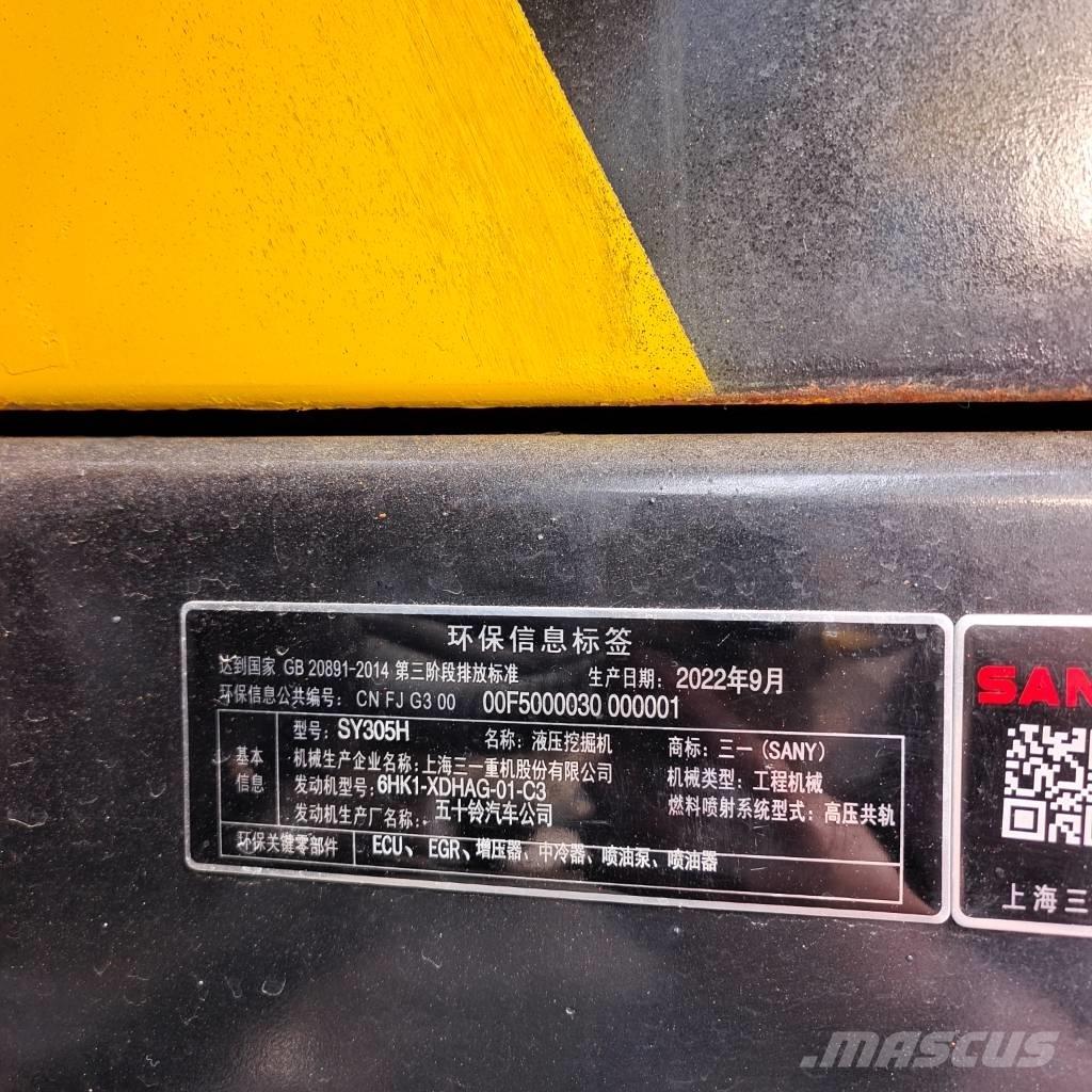 Sany SY 305 H 履帶式 挖土機/掘鑿機/挖掘機