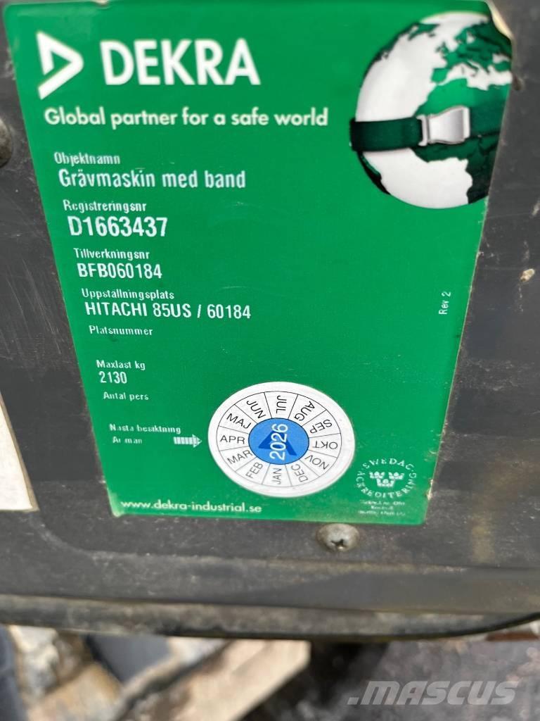 Hitachi ZX 85 US-3 中型挖土機/掘鑿機/挖掘機 7t-12t