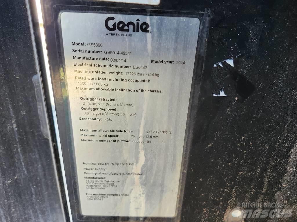 Genie GS 5390 剪式升降機