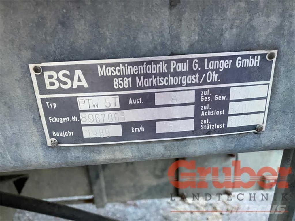 BSA PTW 5 T 水肥車