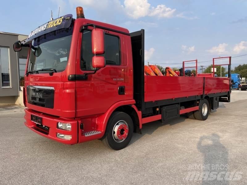 MAN TGL 12.180 ADR 平板式/側卸式卡車