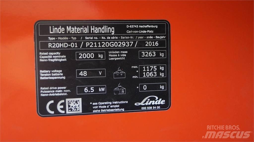 Linde R20HD 前伸式堆高機(叉車)