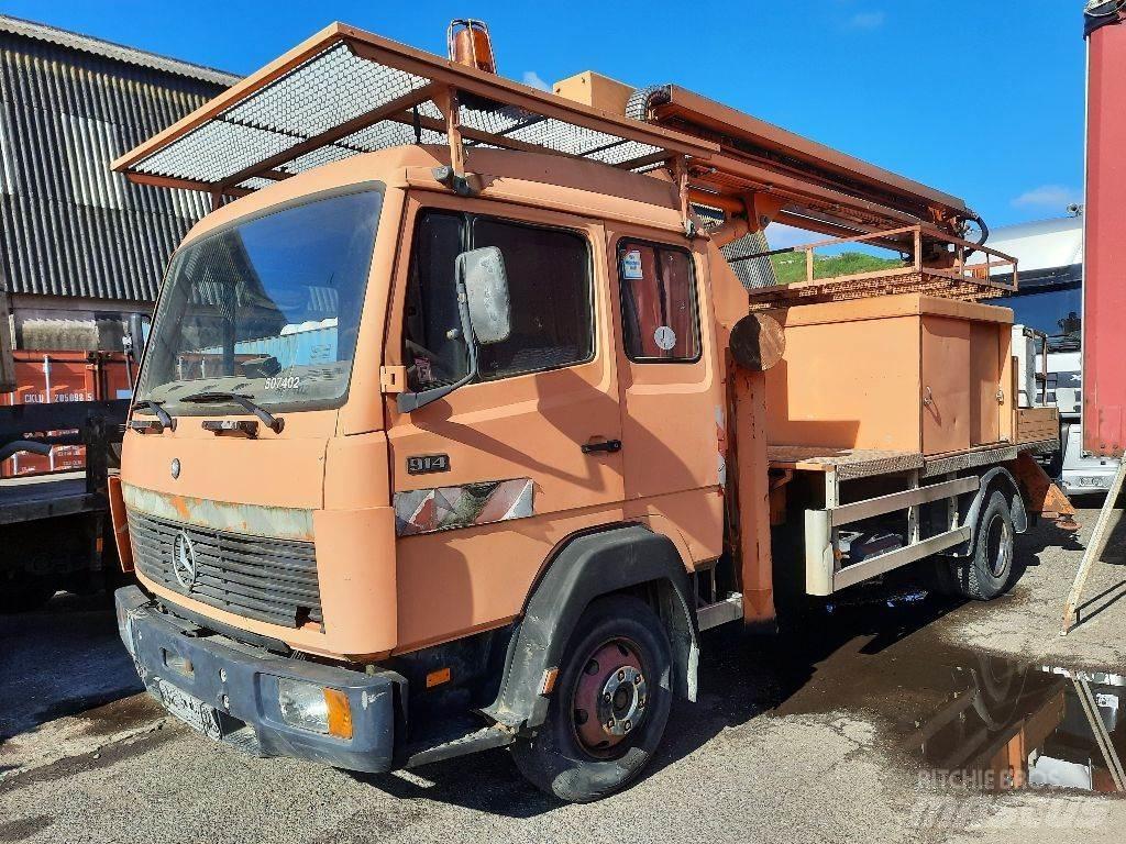 Mercedes-Benz 914 卡車裝載高空作業車