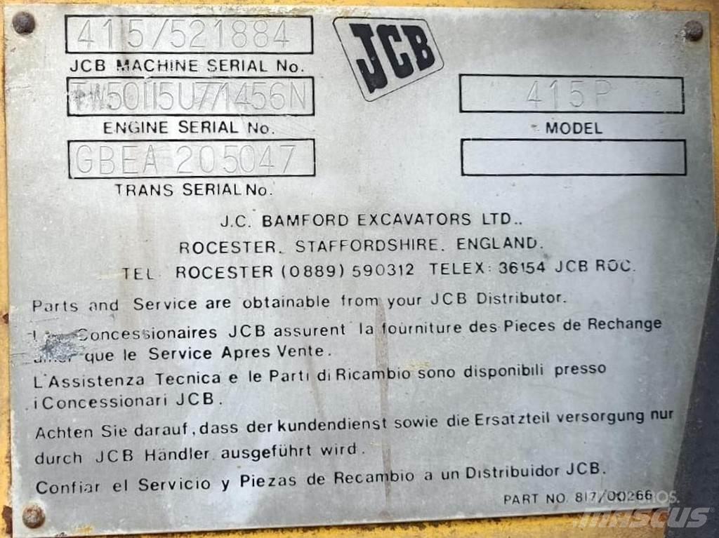 JCB 415P 輪胎式裝載機