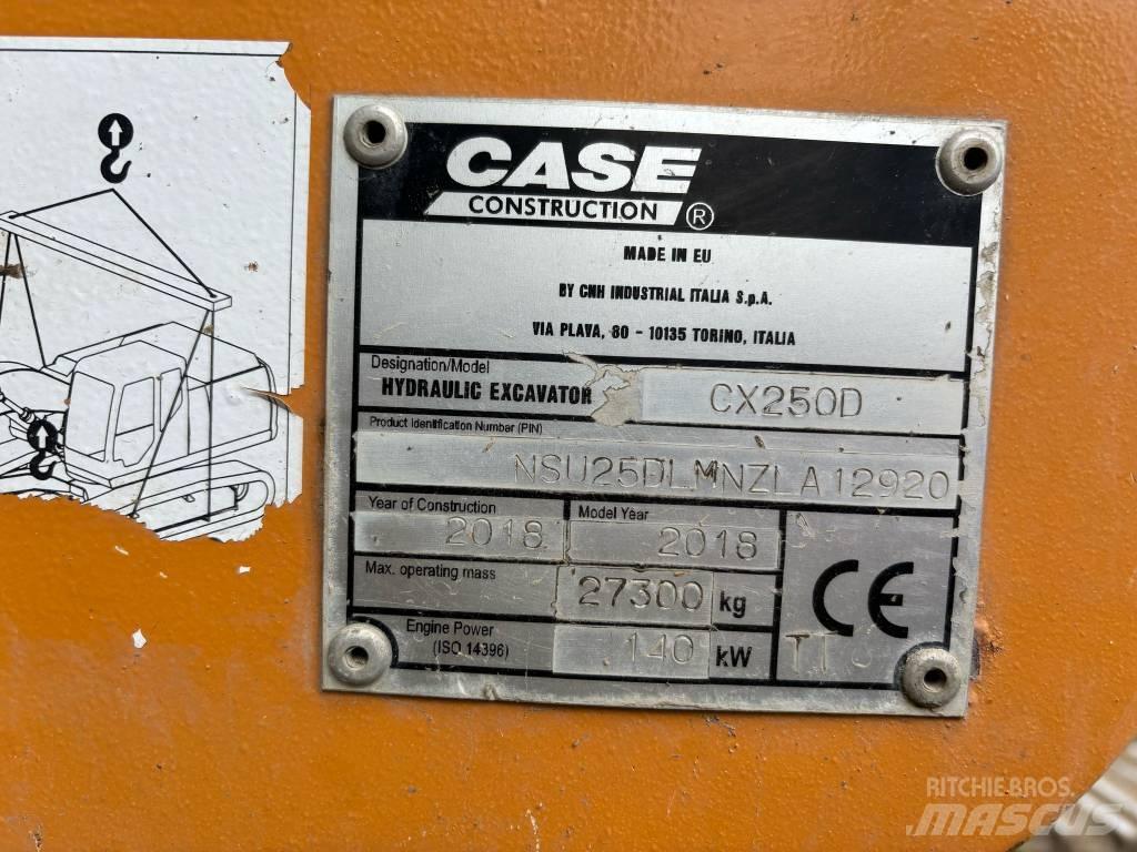 CASE CX 250 D 履帶式 挖土機/掘鑿機/挖掘機
