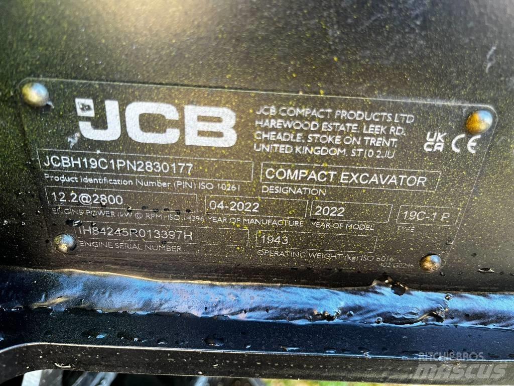 JCB 19 C-1 小型挖土機/掘鑿機<7t(小型挖掘機)