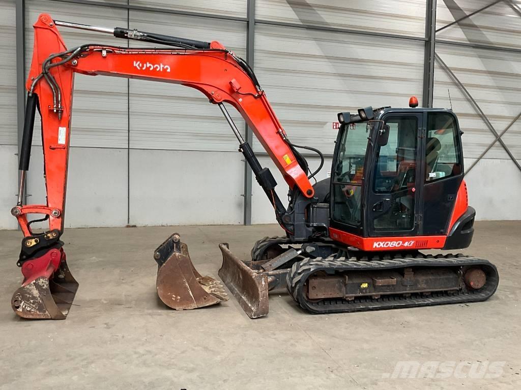 Kubota KX 080-4 A 中型挖土機/掘鑿機/挖掘機 7t-12t