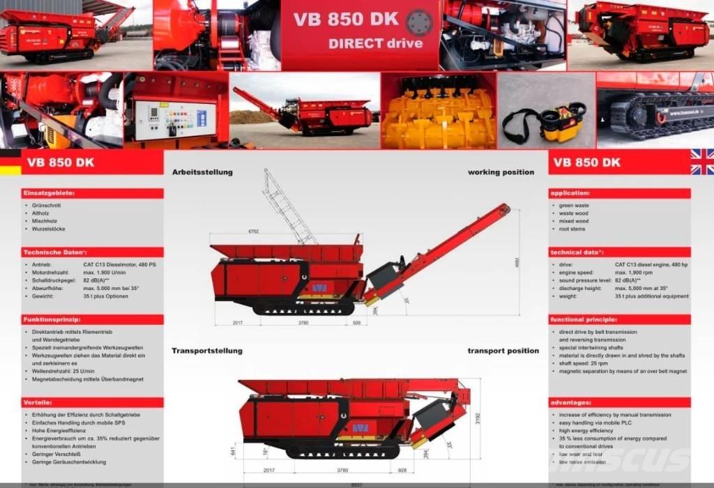 Hammel VB 850 DK 廢棄物撕碎機