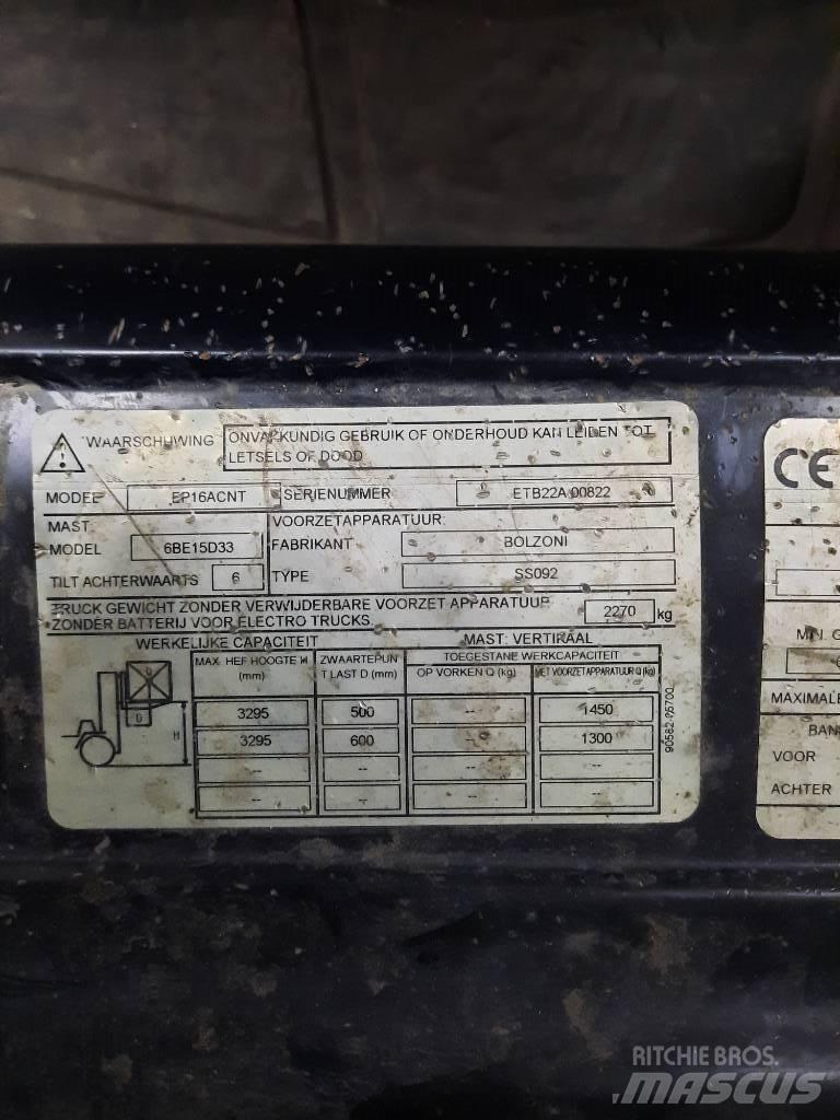 CAT EP16ACNT 電動堆高機
