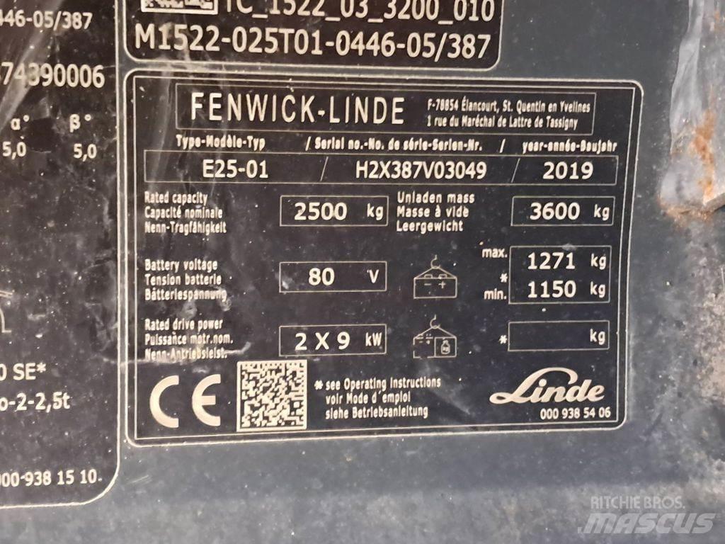 Linde E25-01 電動堆高機