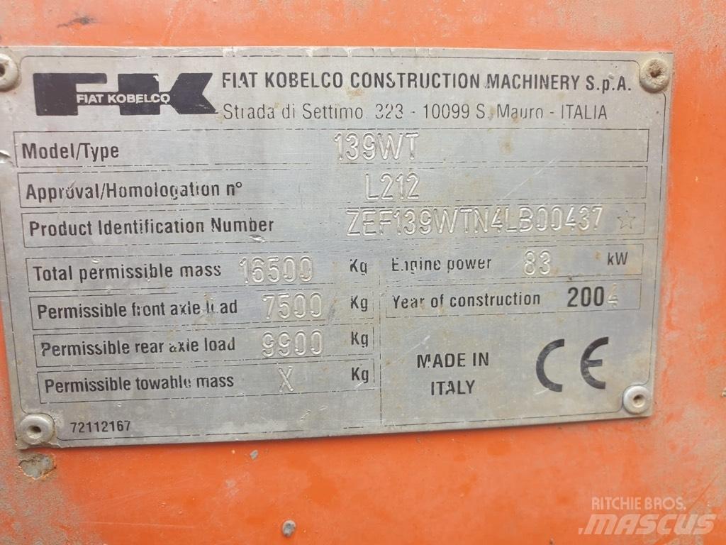 Fiat-Kobelco E 145 W 旋轉式挖土機/掘鑿機/挖掘機