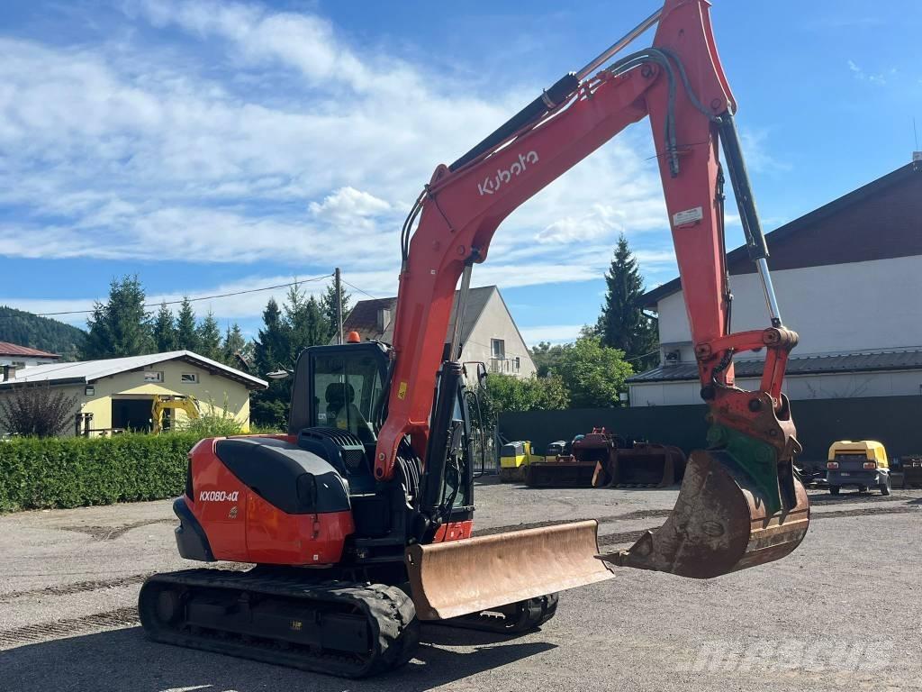 Kubota KX080 中型挖土機/掘鑿機/挖掘機 7t-12t