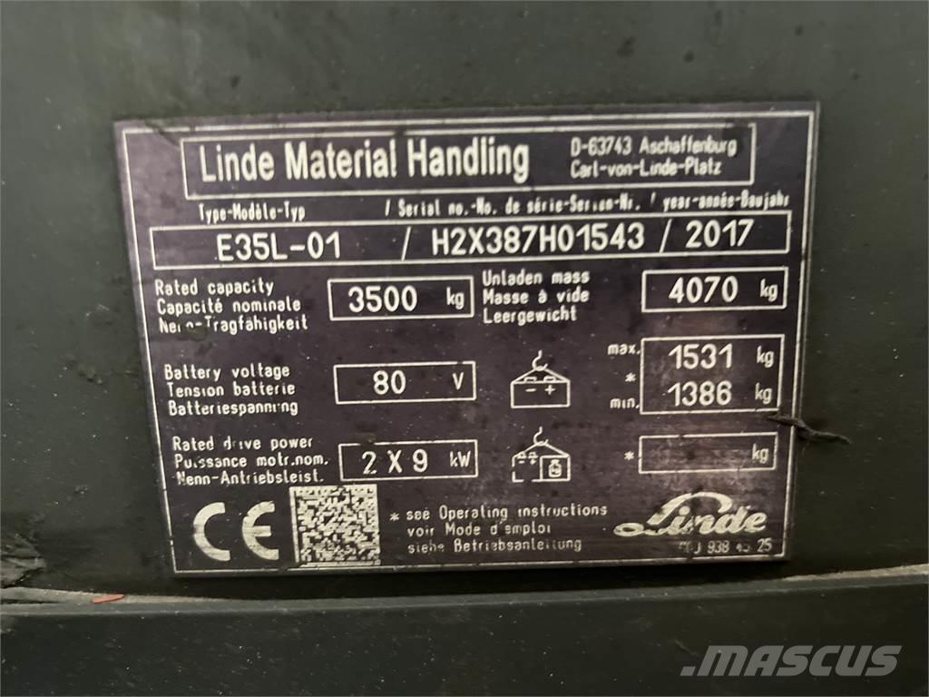 Linde E35L-01 電動堆高機