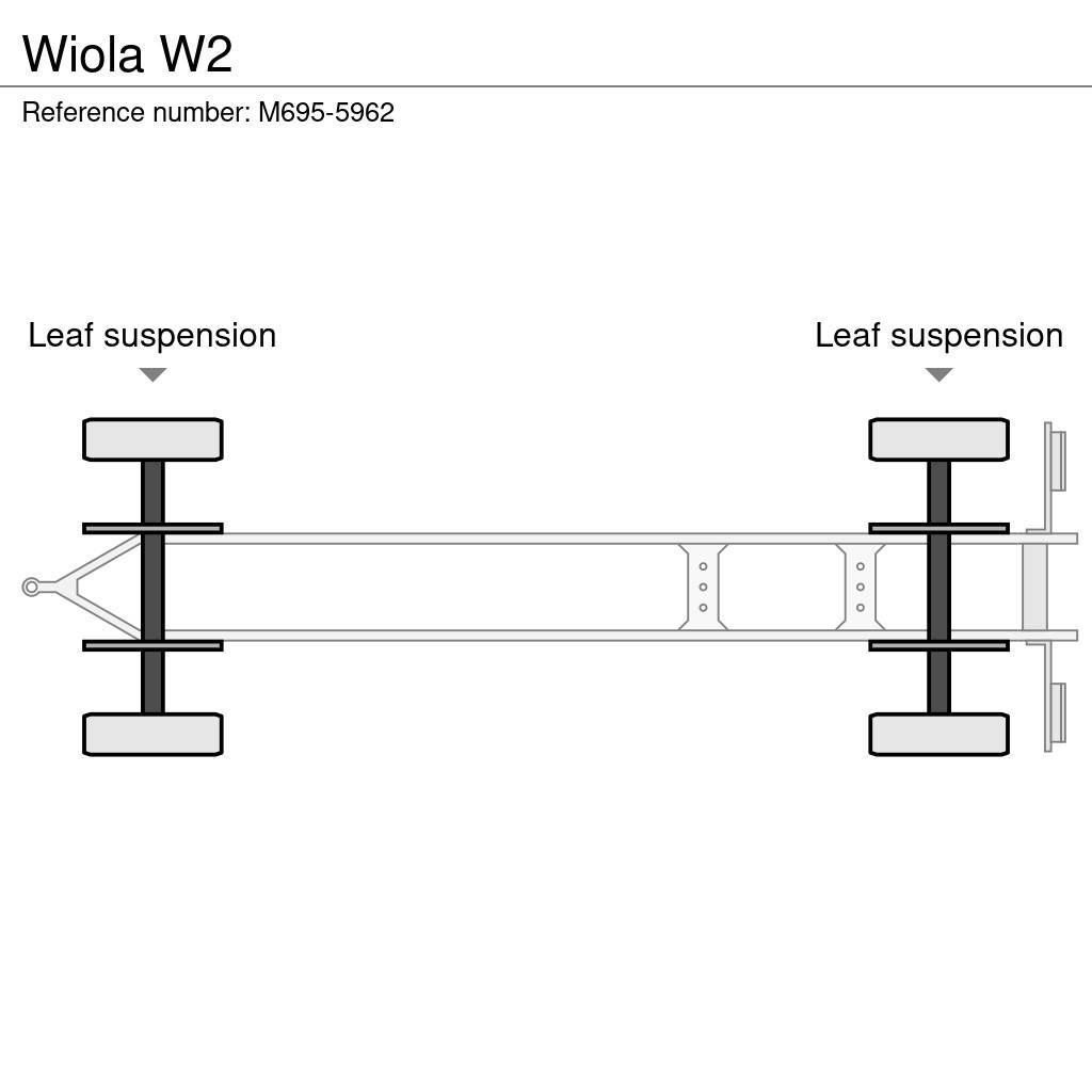 Wiola W2 平板式/側卸式拖車
